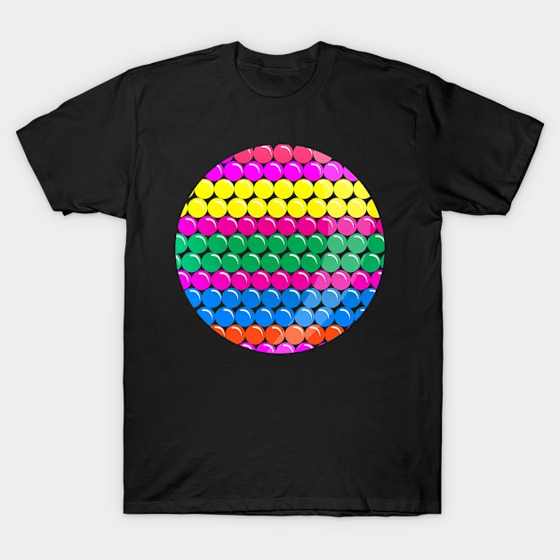 'Colorful Circle Shaped Dots' International Dot Day T-Shirt by ourwackyhome